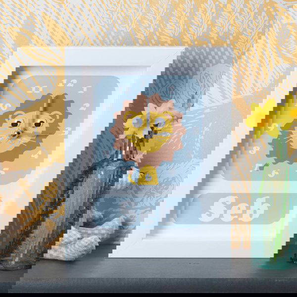 Personalised Children's Lion Clock 3 Personalised Children's Lion Clock