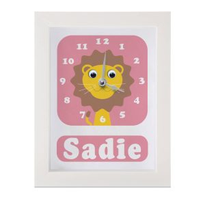 Personalised Children’s Lion Clock 2 Personalised Children's Lion Clock