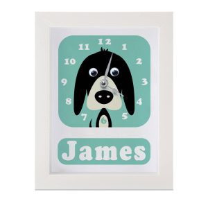 Personalised Children’s Dog Clock 2 Personalised Children's Dog Clock