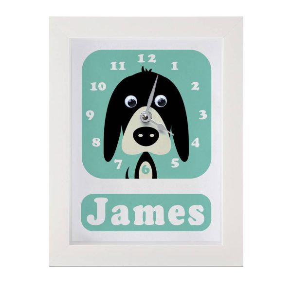 Personalised Children's Dog Clock 2 Personalised Children's Dog Clock