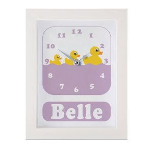 Personalised Children’s Duck Clock 2 Personalised Children's Duck Clock