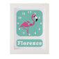 Personalised Children's Flamingo Clock