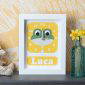 Personalised Children's Frog Clock