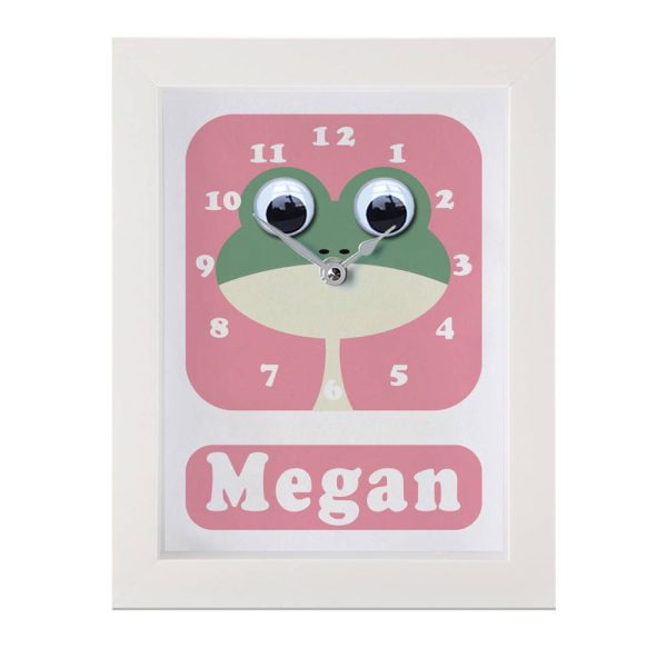 Personalised Children's Frog Clock 2 Personalised Children's Frog Clock