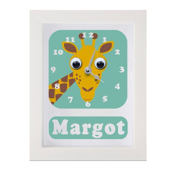 Personalised Children's Giraffe Clock 2 Personalised Children's Giraffe Clock
