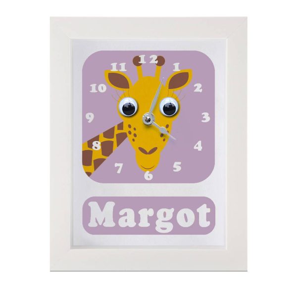 Personalised Children's Giraffe Clock 1 Personalised Children's Giraffe Clock