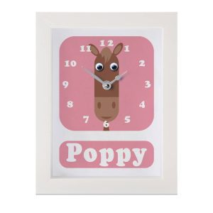 Personalised Children's Horse Clock