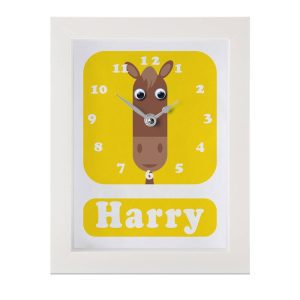 Personalised Children's Horse Clock