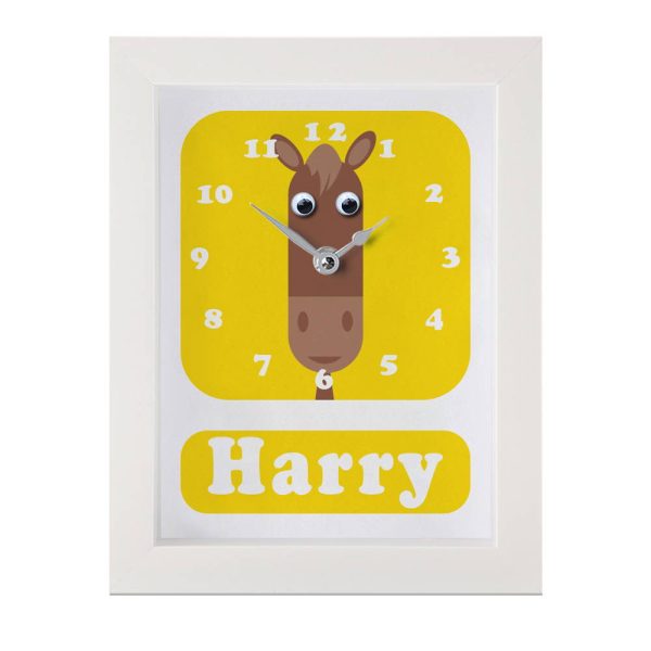 Personalised Children's Horse Clock 2 Personalised Children's Horse Clock