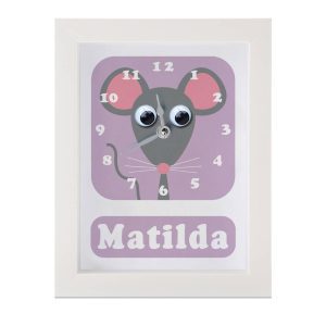 Personalised Children's Mouse Clock