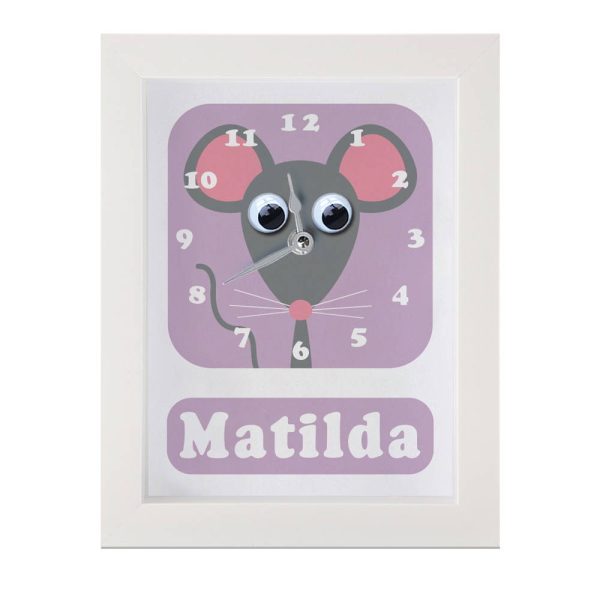 Personalised Children's Mouse Clock 2 Personalised Children's Mouse Clock