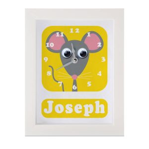 Personalised Children's Mouse Clock