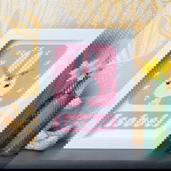 Personalised Children's Rabbit Clock 3 Personalised Children's Rabbit Clock