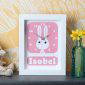 Personalised Children's Rabbit Clock