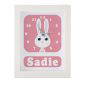 Personalised Children's Rabbit Clock