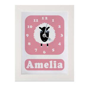 Personalised Children's Sheep Clock