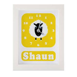 Personalised Children's Sheep Clock