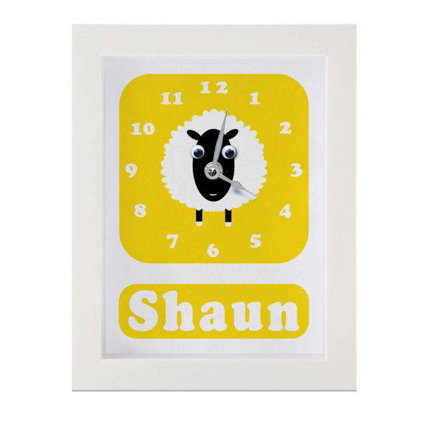 Personalised Children's Sheep Clock