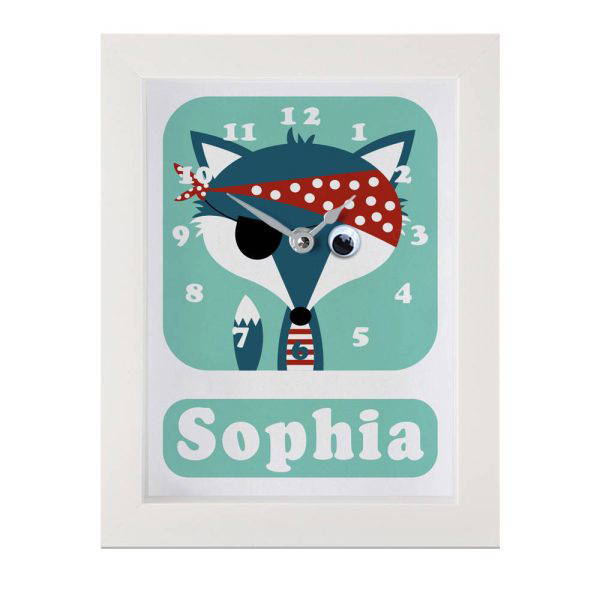 Personalised Children's Pirate Clock