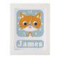 Personalised Children's Ginger Cat Clock