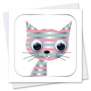 Disco Cat Birthday Card