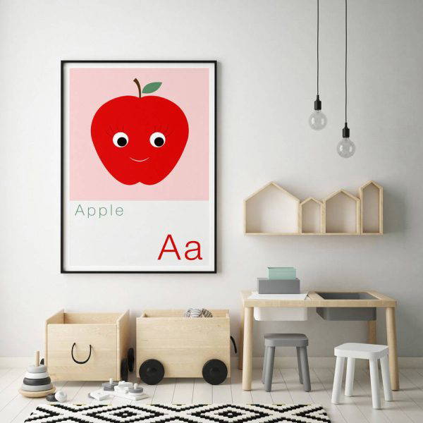 A is for Apple Children's Alphabet Print 3 A is for Apple Children's Alphabet Print