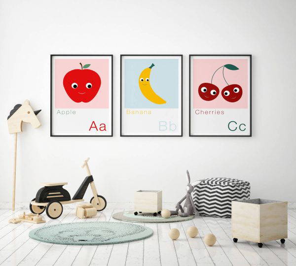 C is for Cherries Children's Alphabet Print 3 C is for Cherries Children's Alphabet Print