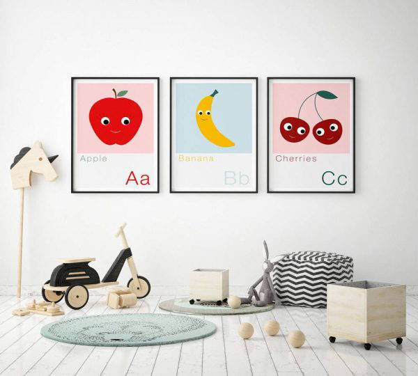 A is for Apple Children's Alphabet Print 2 A is for Apple Children's Alphabet Print