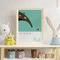 A is for Anteater Children's Alphabet Print