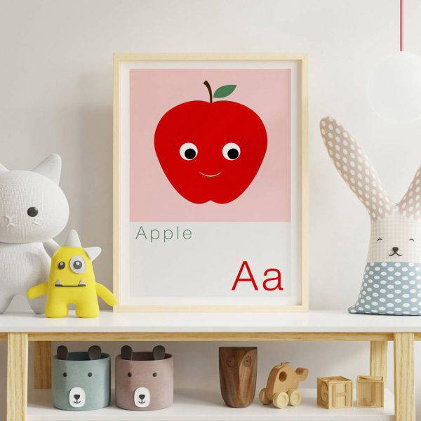 A is for Apple Children's Alphabet Print
