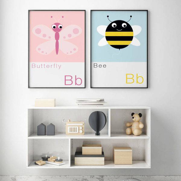 B is for Bee Children's Alphabet Print 4 B is for Bee Children's Alphabet Print