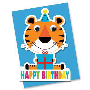 Tiger Birthday Card