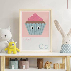 C is for Cake Children's Alphabet Print