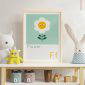 F is for Flower Children's Alphabet Print