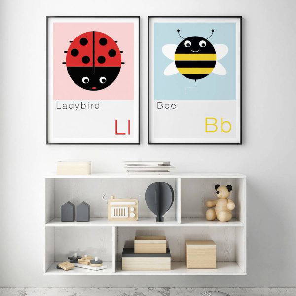 B is for Bee Children's Alphabet Print 3 B is for Bee Children's Alphabet Print