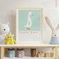 R is for Runner Duck Children's Alphabet Print