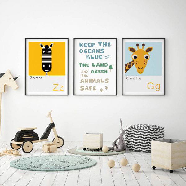 Z is for Zebra Children's Alphabet Print 3 Z is for Zebra Children's Alphabet Print