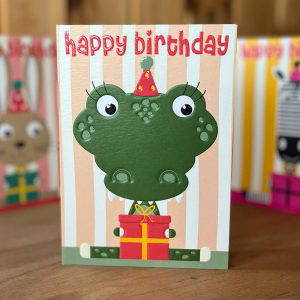 BB03 Christopher Crocodile Birthday Card