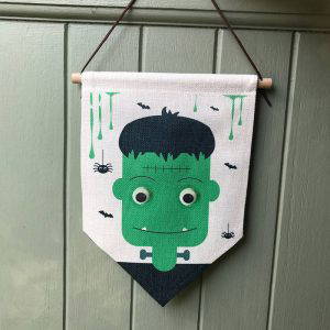 Frankenstein Halloween Flag