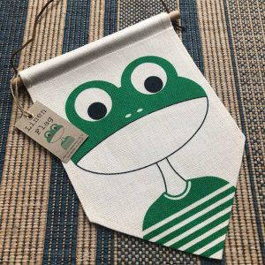 Linen Frog Flag