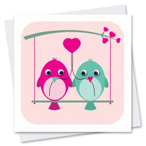 love birds card