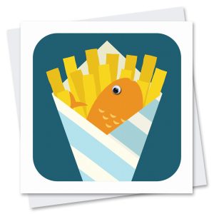 Fish and chips card